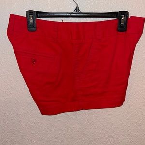J Crew Red Chino Shorts size 6